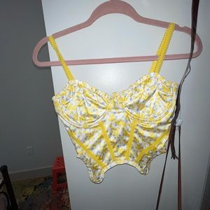 For love and lemons yellow bustier
